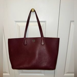 Tory Burch, tote, burgundy, excellent condition